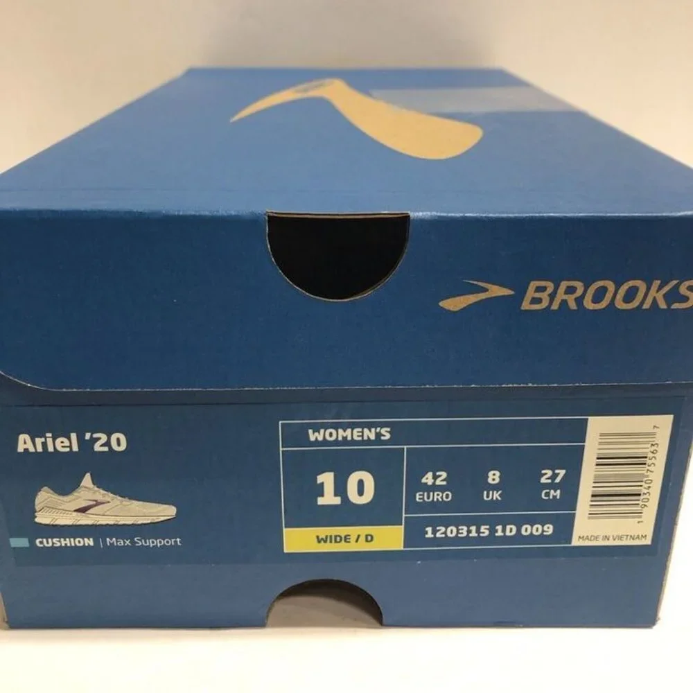 Brooks Women’s Ariel ‘20, Gray Running Shoes, Size 10 Wide